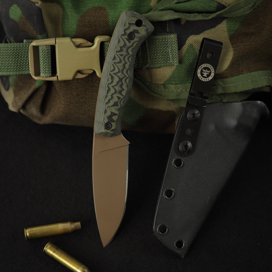 Huntsman - Coyote Tan Cerakote - Green/Black G10