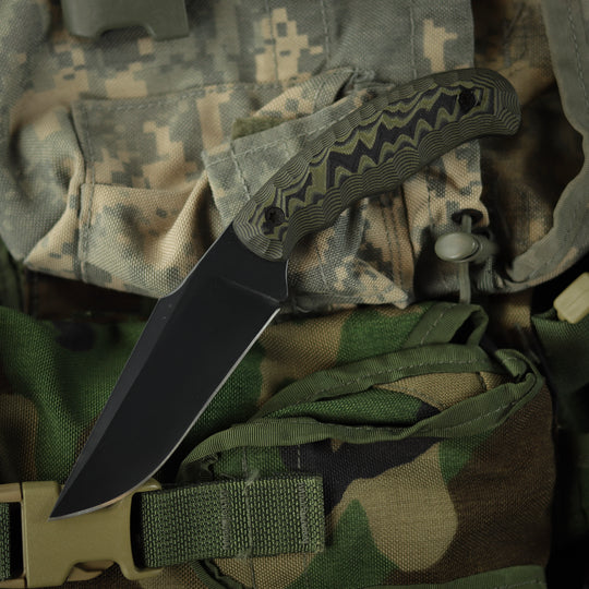 Cobra - Black Cerakote - Green/Black Multicam G10